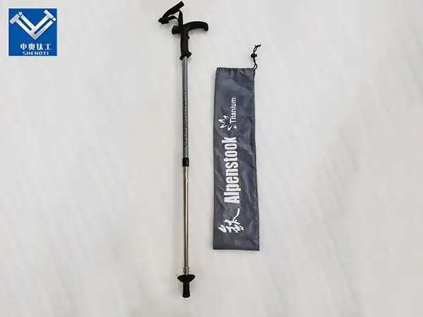 Titanium trekking poles